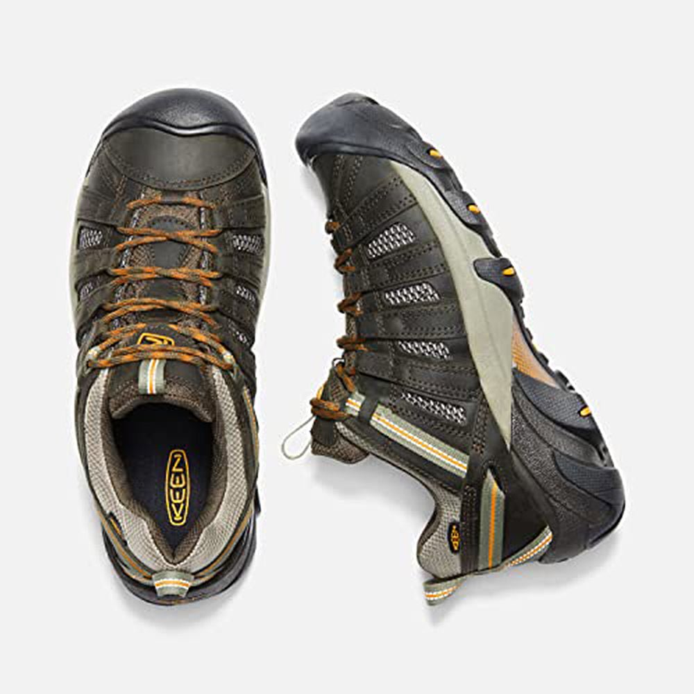 KEEN Voyageur - Men's Black Olive/Inca Gold Shoe Deals Outlet
