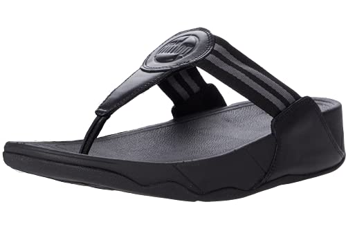 FitFlop Walkstar Toe Post Sandal - Women's All Black Shoe Deals Outlet