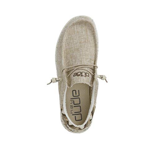 Hey Dude Wally Funk - Men's Aztec Beige Shoe Deals Outlet