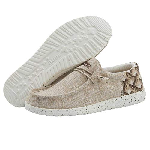 Hey Dude Wally Funk - Men's Aztec Beige Shoe Deals Outlet