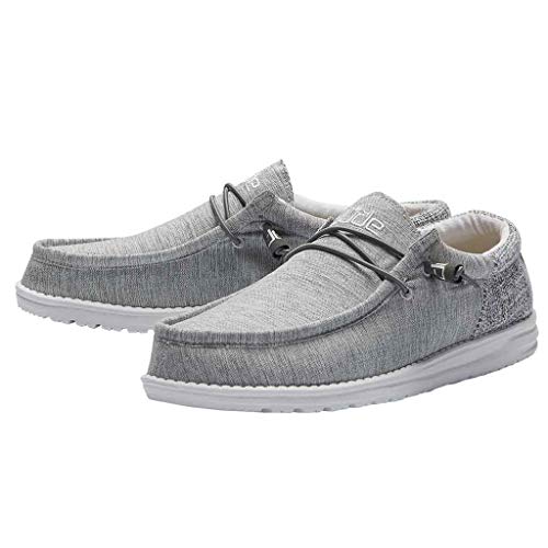 Hey Dude Wally Funk - Men's Magnetite Shoe Deals Outlet