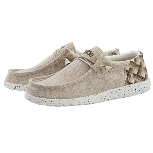 Hey Dude Wally Funk - Men's Aztec Beige Shoe Deals Outlet