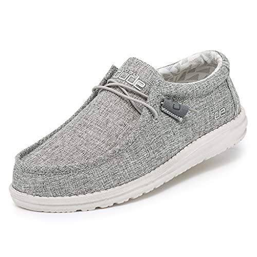 Hey Dude Wally Linen - Men's Iron Shoe Deals Outlet