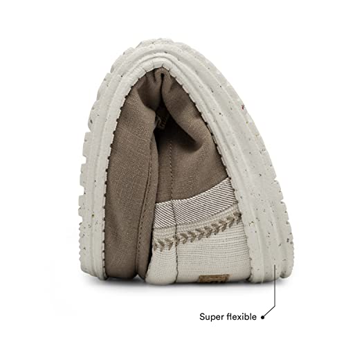Hey Dude Wally Linen - Men's Natural Clay Shoe Deals Outlet
