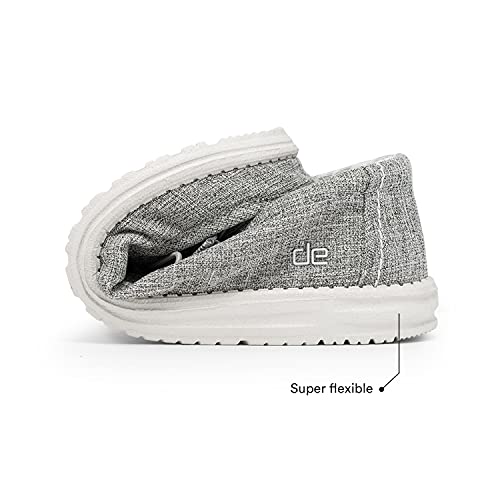 Hey Dude Wally Linen - Men's Iron Shoe Deals Outlet
