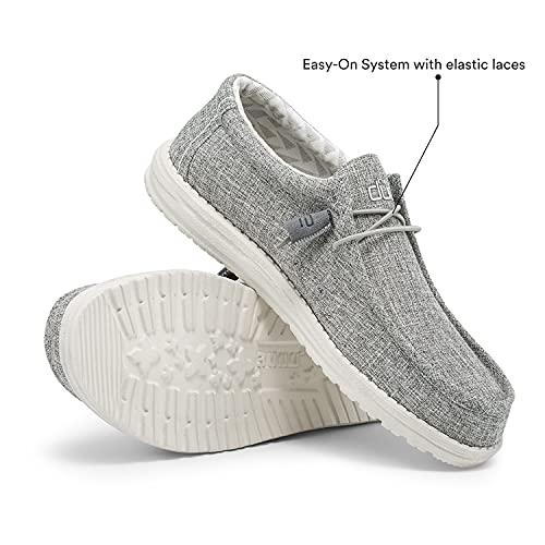 Hey Dude Wally Linen - Men's Iron Shoe Deals Outlet