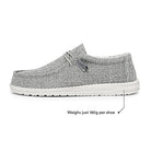 Hey Dude Wally Linen - Men's Iron Shoe Deals Outlet