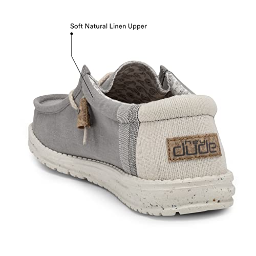 Hey Dude Wally Linen - Men's Natural Grey Shoe Deals Outlet