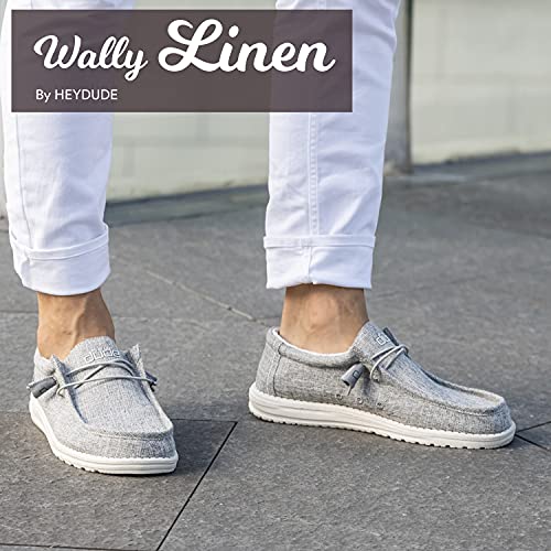 Hey Dude Wally Linen - Men's Iron Shoe Deals Outlet