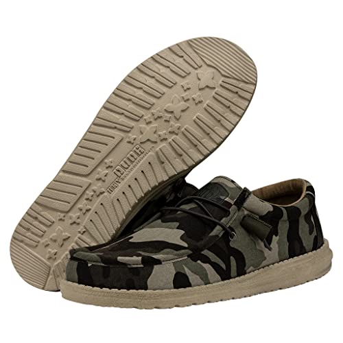 Hey Dude Wally - Men's Army Camo Shoe Deals Outlet