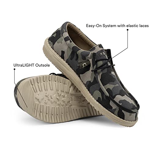 Hey Dude Wally - Men's Camo Shoe Deals Outlet