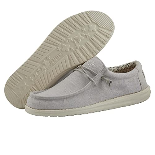 Hey Dude Wally - Men's Chambray Grey Shoe Deals Outlet