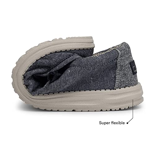 Hey Dude Wally - Men's Chambray Navy Shoe Deals Outlet
