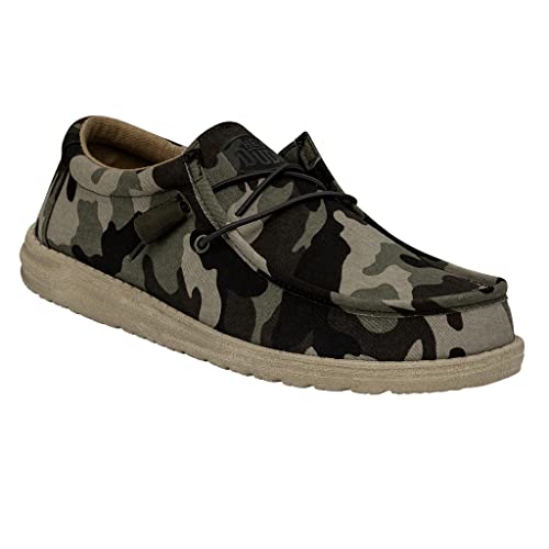Hey Dude Wally - Men's Army Camo Shoe Deals Outlet