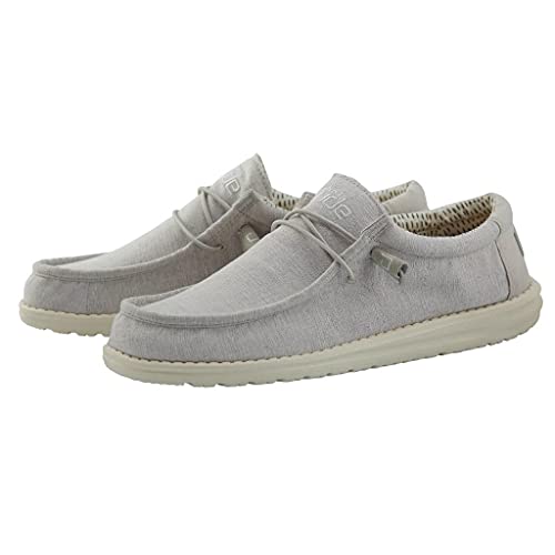 Hey Dude Wally - Men's Chambray Grey Shoe Deals Outlet