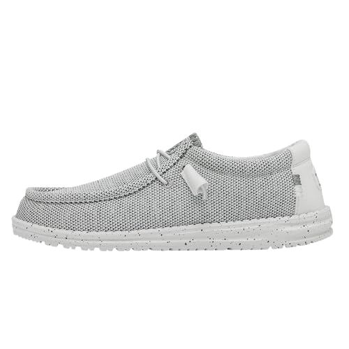 Hey Dude Wally Sox - Men's Stone White Shoe Deals Outlet