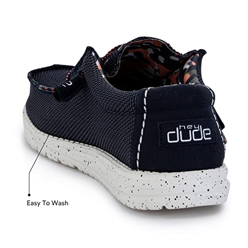 Hey Dude Wally Sox - Men's Blue Multi Shoe Deals Outlet