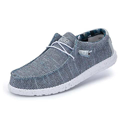 Hey Dude Wally Sox - Men's Ice Grey Shoe Deals Outlet