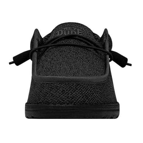 Hey Dude Wally Sox - Men's Total Black Shoe Deals Outlet