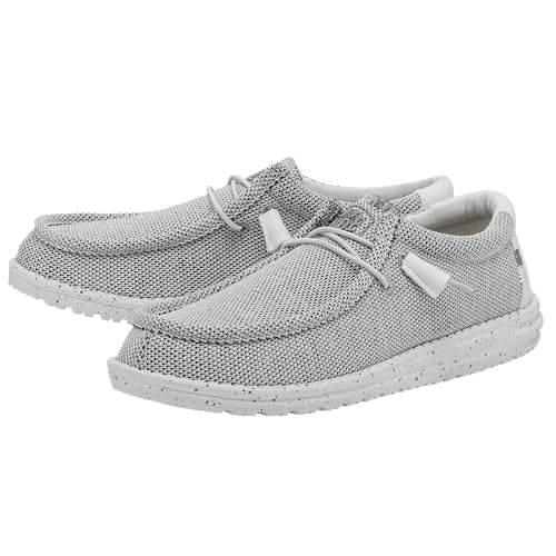 Hey Dude Wally Sox - Men's Stone White Shoe Deals Outlet
