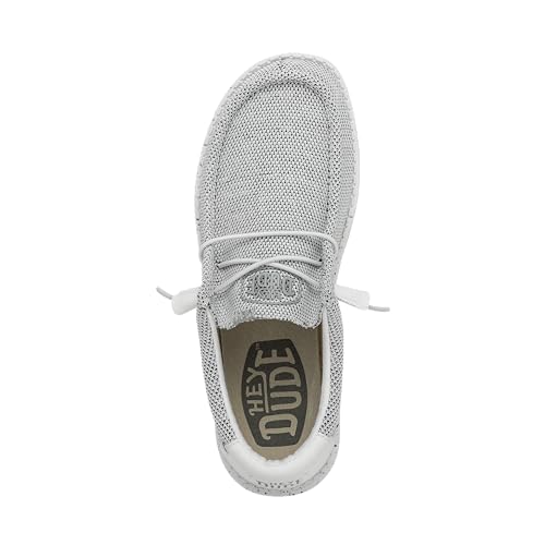 Hey Dude Wally Sox - Men's Stone White Shoe Deals Outlet