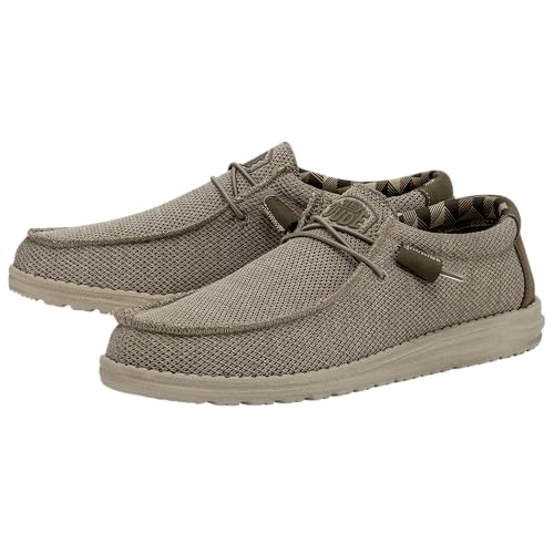 Hey Dude Wally Sox - Men's Beige Shoe Deals Outlet