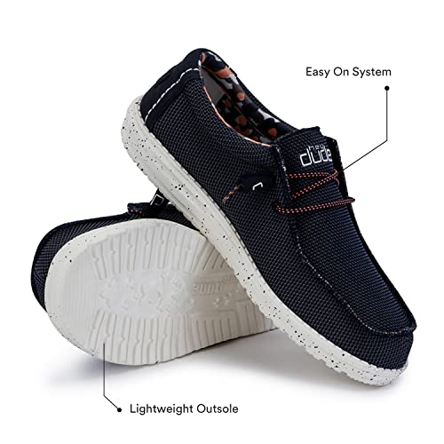 Hey Dude Wally Sox - Men's Blue Multi Shoe Deals Outlet