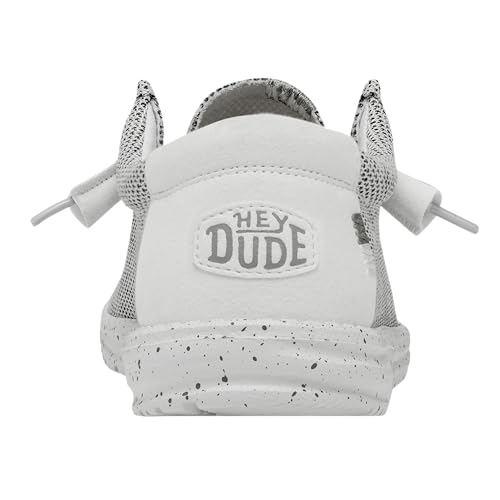Hey Dude Wally Sox - Men's Stone White Shoe Deals Outlet