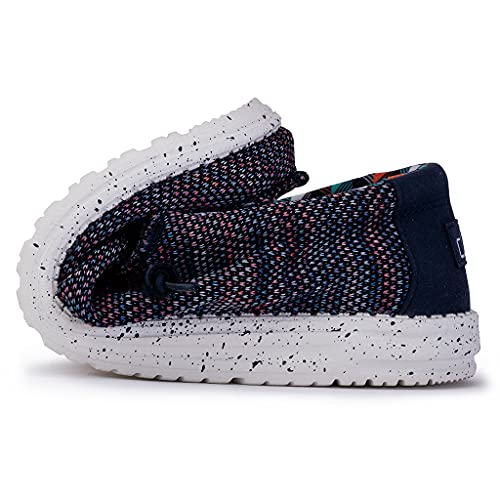 Hey Dude Wally Sox - Men's Blue Orange Shoe Deals Outlet