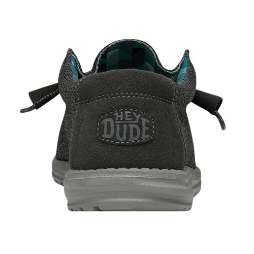 Hey Dude Wally Sox - Men's Charcoal Shoe Deals Outlet
