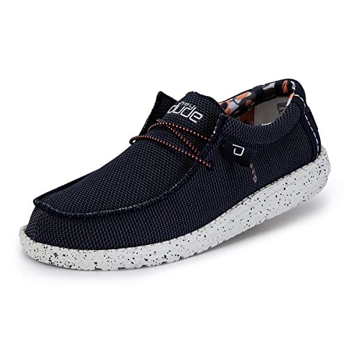Hey Dude Wally Sox - Men's Blue Multi Shoe Deals Outlet