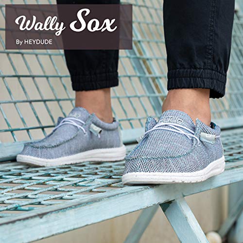 Hey Dude Wally Sox - Men's Ice Grey Shoe Deals Outlet