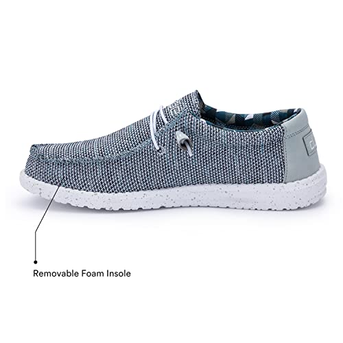 Hey Dude Wally Sox - Men's Ice Grey Shoe Deals Outlet