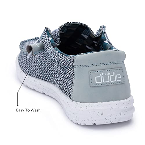Hey Dude Wally Sox - Men's Ice Grey Shoe Deals Outlet