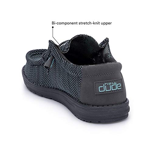 Hey Dude Wally Sox - Men's Asphalt Azur Shoe Deals Outlet