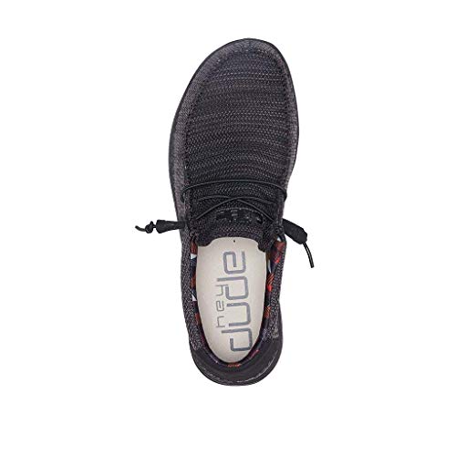 Hey Dude Wally Sox - Men's Wally Jet Black Shoe Deals Outlet