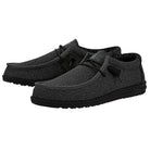 Hey Dude Wally Sox - Men's Micro Total Black Shoe Deals Outlet