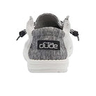 Hey Dude Wally Stretch - Men's Gray and White Shoe Deals Outlet