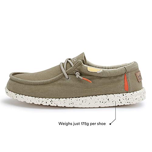 Hey Dude Wally Washed - Men's Kalamata Shoe Deals Outlet