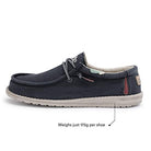 Hey Dude Wally Washed - Men's Blue Space Shoe Deals Outlet