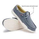 Hey Dude Wally Washed - Men's Blue Stone Yellow - yellow Shoe Deals Outlet