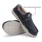 Hey Dude Wally Washed - Men's Blue Space Shoe Deals Outlet