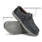 Hey Dude Wally Woven - Men's Carbon Shoe Deals Outlet