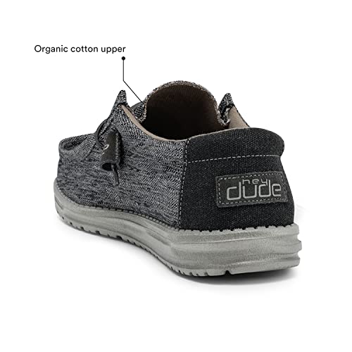 Hey Dude Wally Woven - Men's Carbon Shoe Deals Outlet