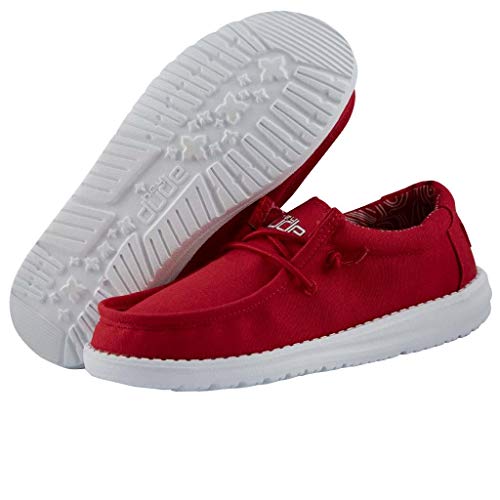 Hey Dude Wally Youth - Kids Red Shoe Deals Outlet