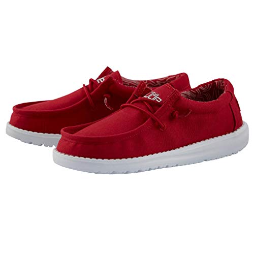 Hey Dude Wally Youth - Kids Red Shoe Deals Outlet