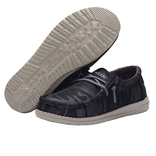 Hey Dude Wally Youth - Kids Navy Camo Shoe Deals Outlet