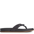 Sperry Waveside Plush Thong - Women's Black Shoe Deals Outlet