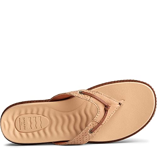 Sperry Waveside Plush Thong - Women's Brown Shoe Deals Outlet