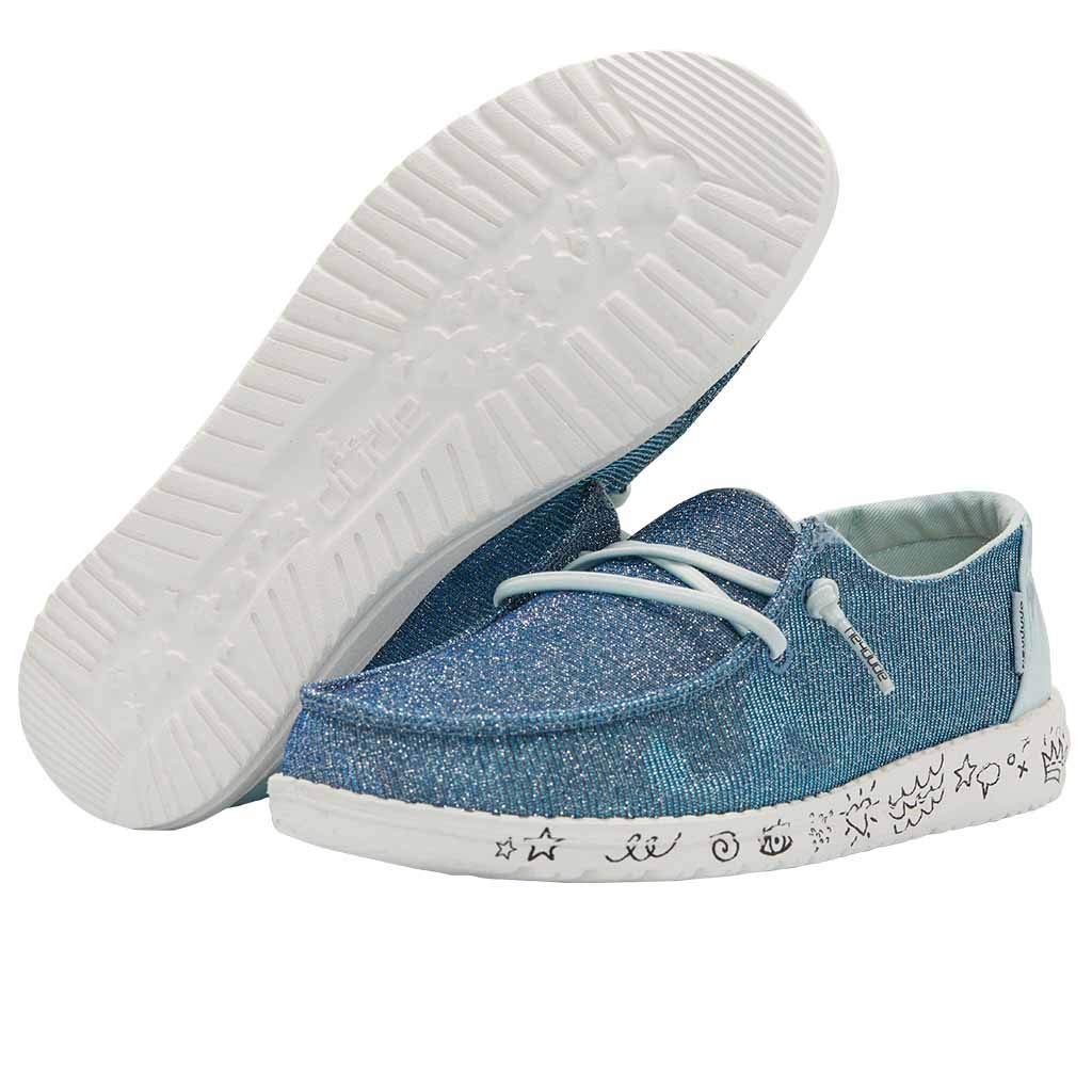 Hey Dude Wendy - Kids Disco Azur Shoe Deals Outlet